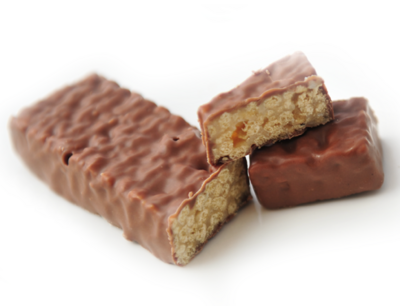 Krokante chocoladereep met kokos (per 6)