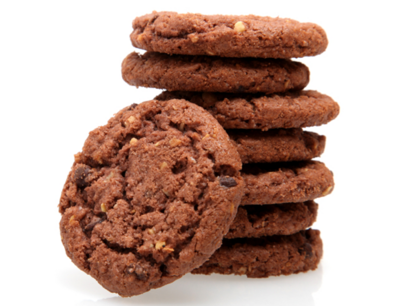 Chocoladekoekjes met hazelnoot (per 4)